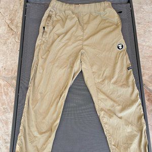 Bape Nylon Joggers Tan Size S